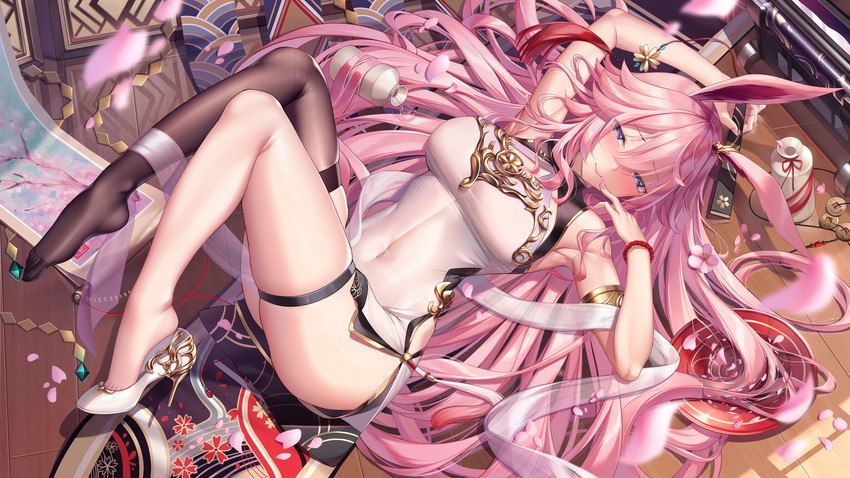 yae sakura (honkai and 1 more) drawn by meion