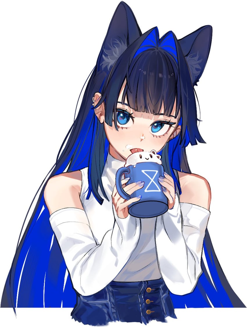 ouro kronii (hololive and 1 more) drawn by eus_ing