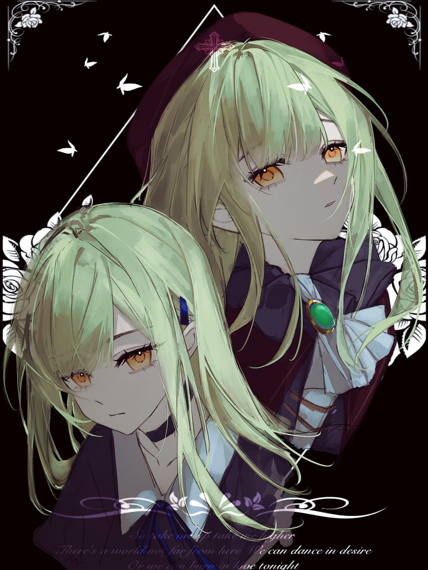 wakaba mutsumi and mortis (bang dream! and 1 more) drawn by li_yue_dadi