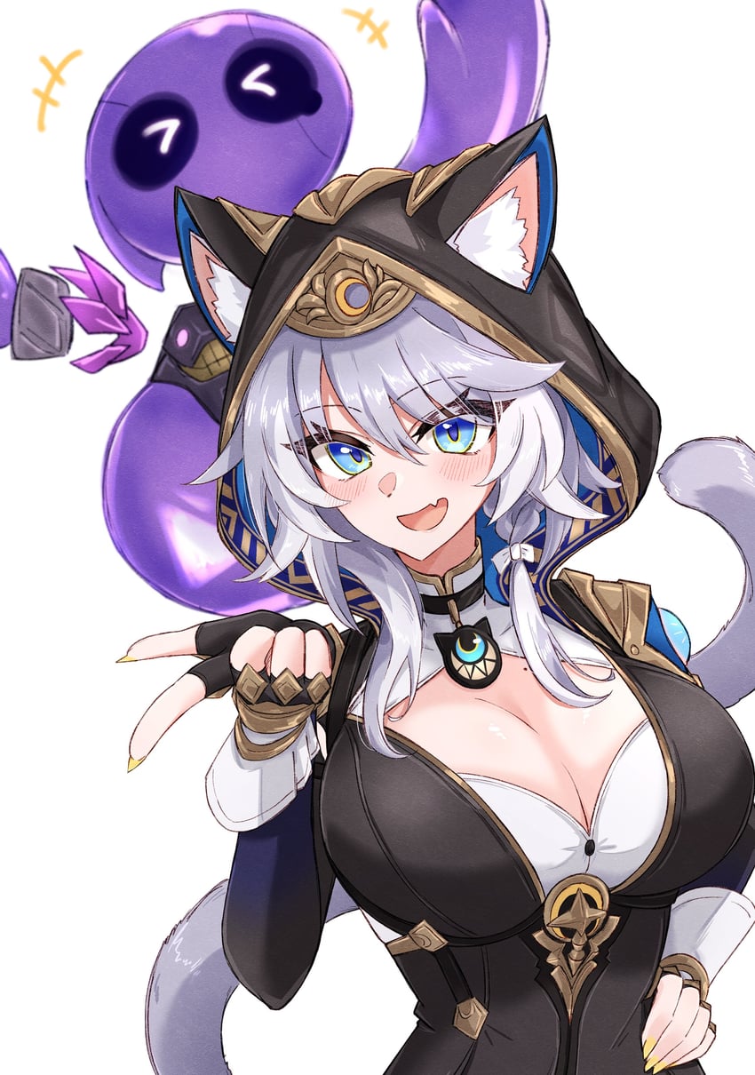 cipher and spirithief bartholos (honkai and 1 more) drawn by maiq06