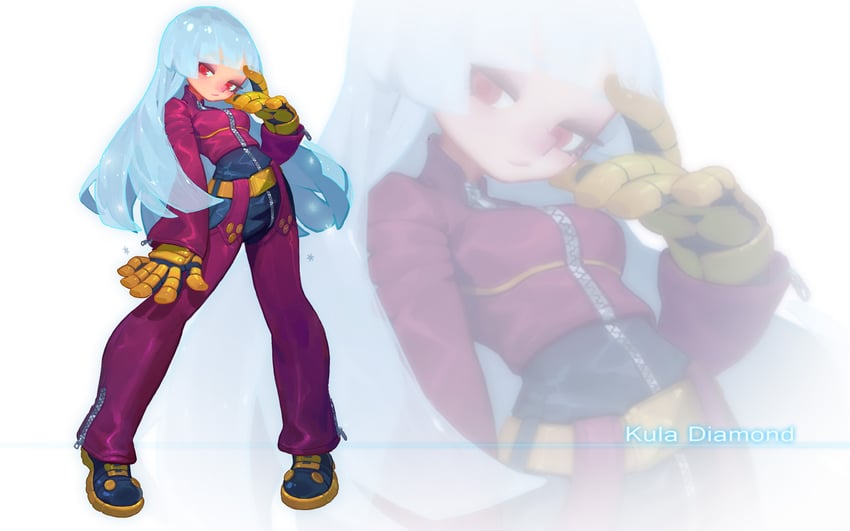 kula diamond (the king of fighters) drawn by fl_(l-fl)