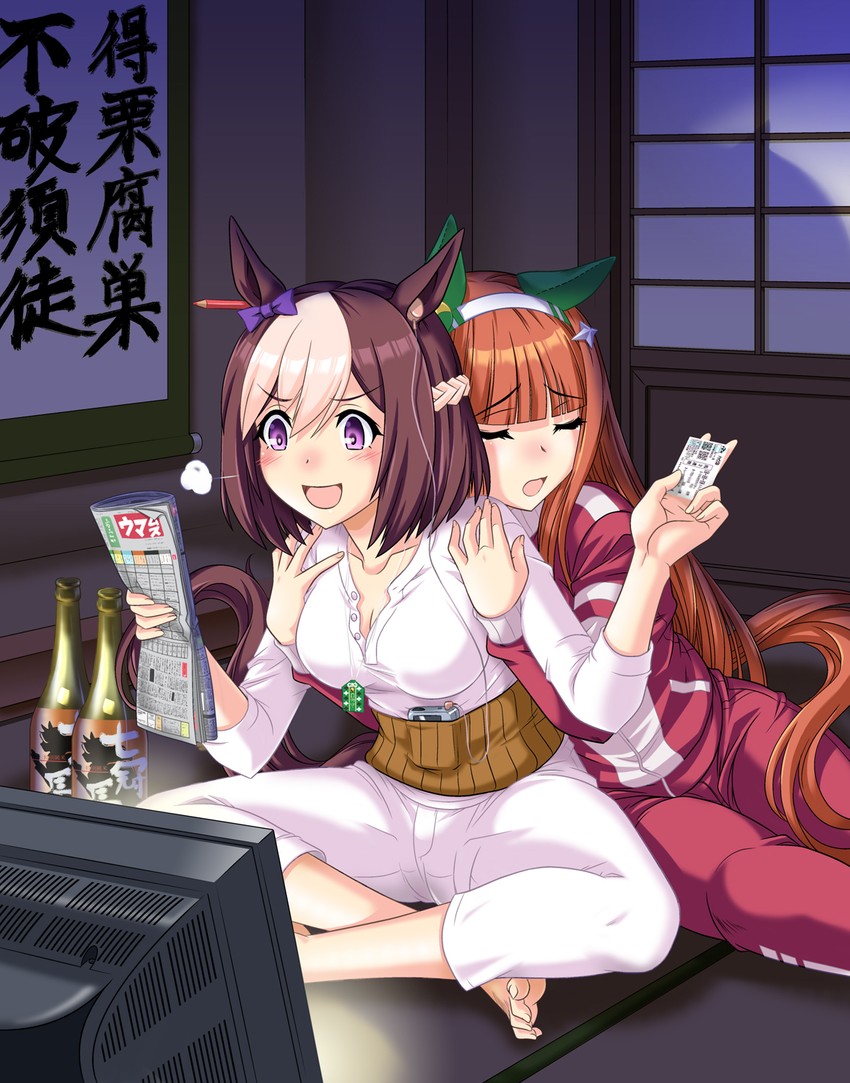 silence suzuka and special week (umamusume) drawn by umajiri_gyuunyuu
