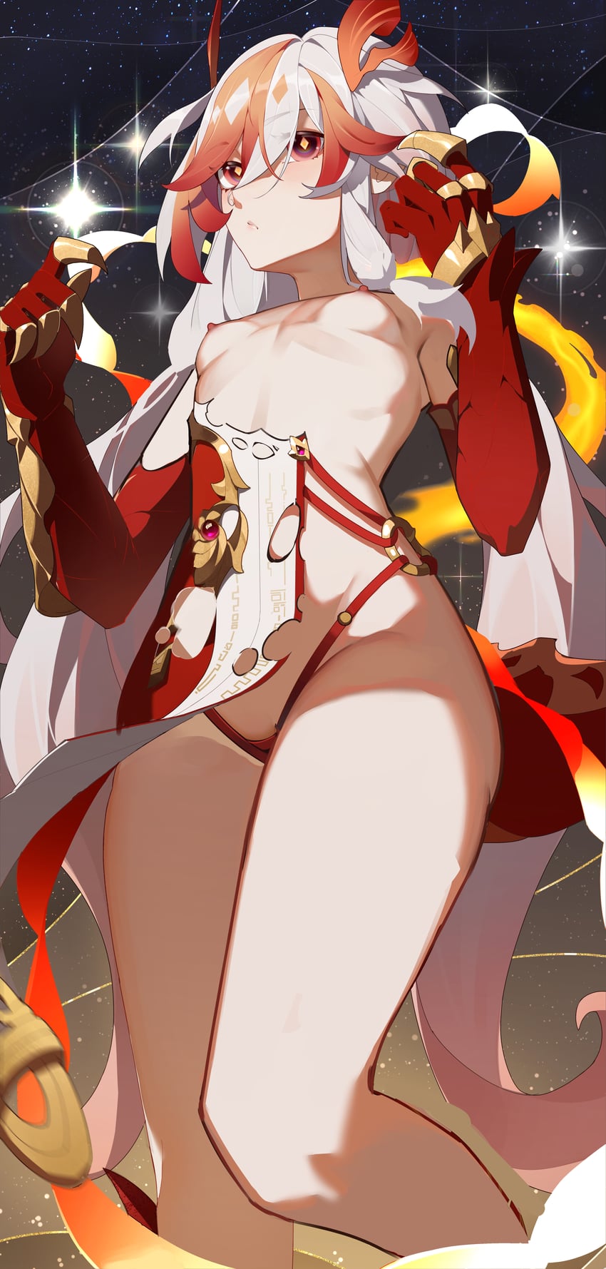 fu hua (honkai and 1 more) drawn by jinjide_shaonian
