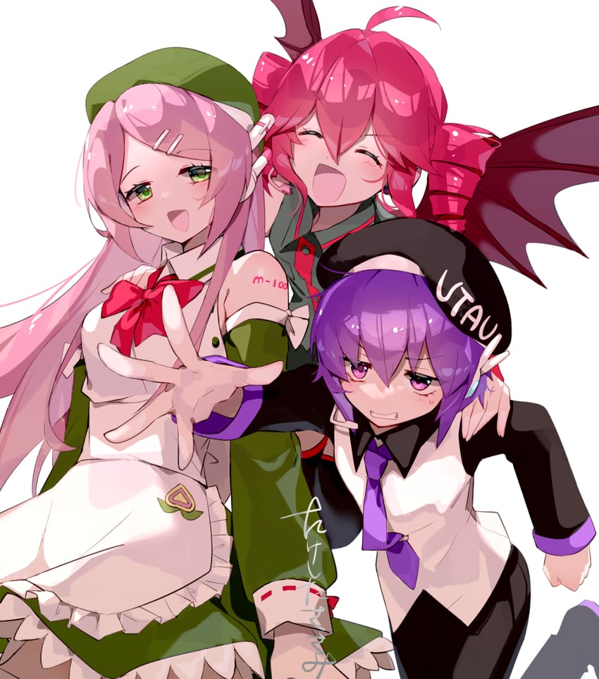 kasane teto, utane uta, and momone momo (utau) drawn by torino_sasami