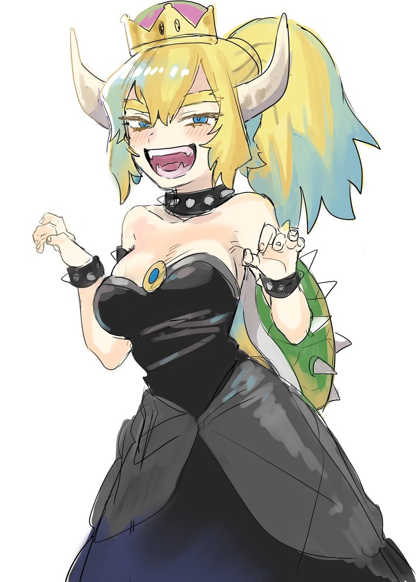 bowsette (mario and 1 more) drawn by fujichika_koume