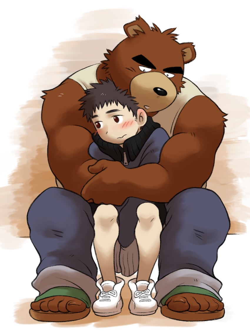 juuichi mikazuki and hiroyuki nishimura (morenatsu) drawn by shirako_(kirupi)