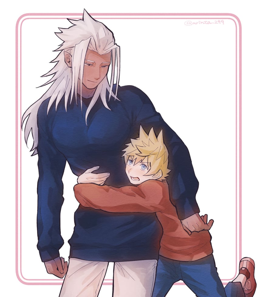 roxas and xemnas (kingdom hearts and 1 more) drawn by arinta