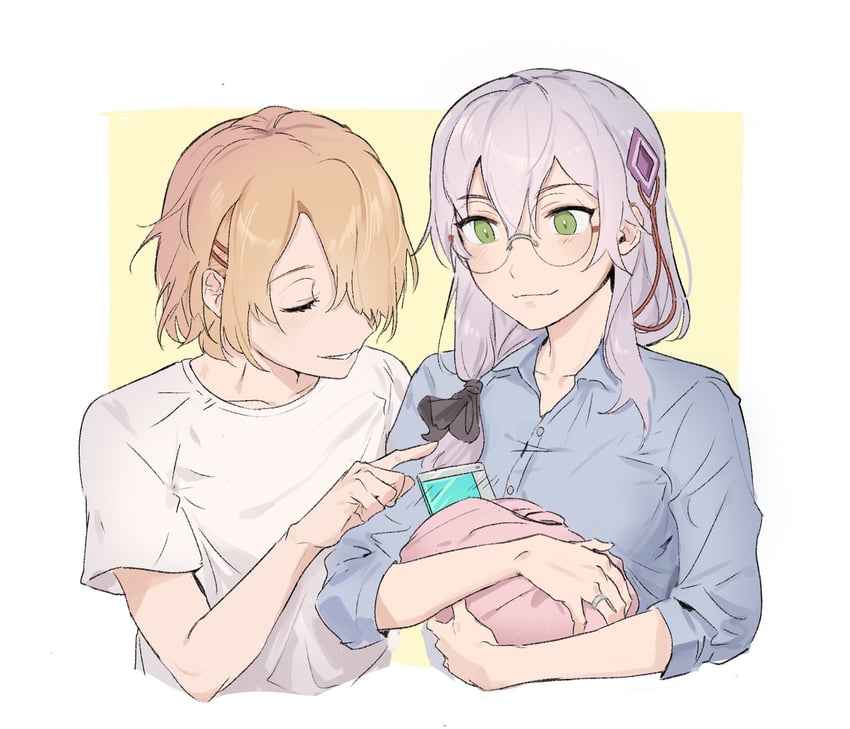 kayamori ruka and izumi yuki (heaven burns red) drawn by flockoflove