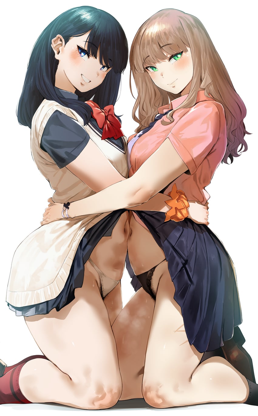 takarada rikka and minami yume (gridman universe and 2 more) drawn by hero_neisan
