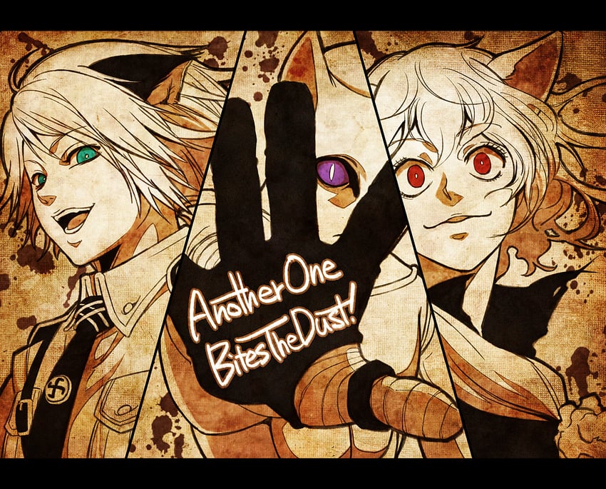 neferpitou, killer queen, and schroedinger (jojo no kimyou na bouken and 2 more) drawn by fujiyama_monta