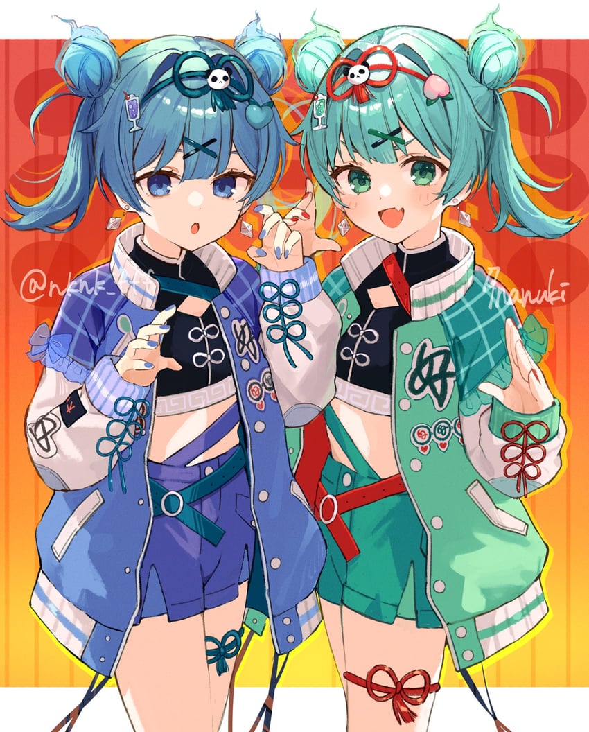 hatsune miku (vocaloid and 1 more) drawn by tananuki