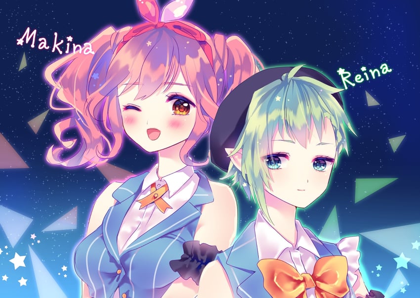 makina nakajima and reina prowler (macross and 1 more) drawn by eri.
