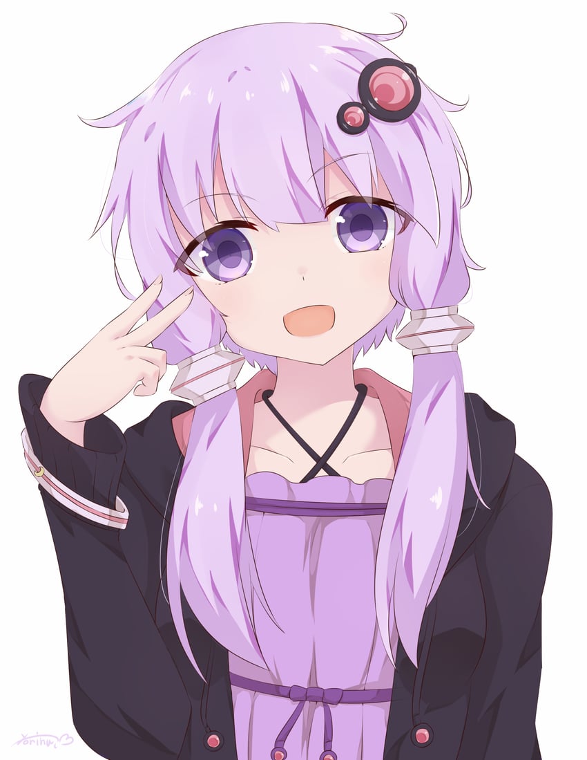yuzuki yukari (vocaloid and 1 more) drawn by yoriha_yashiro
