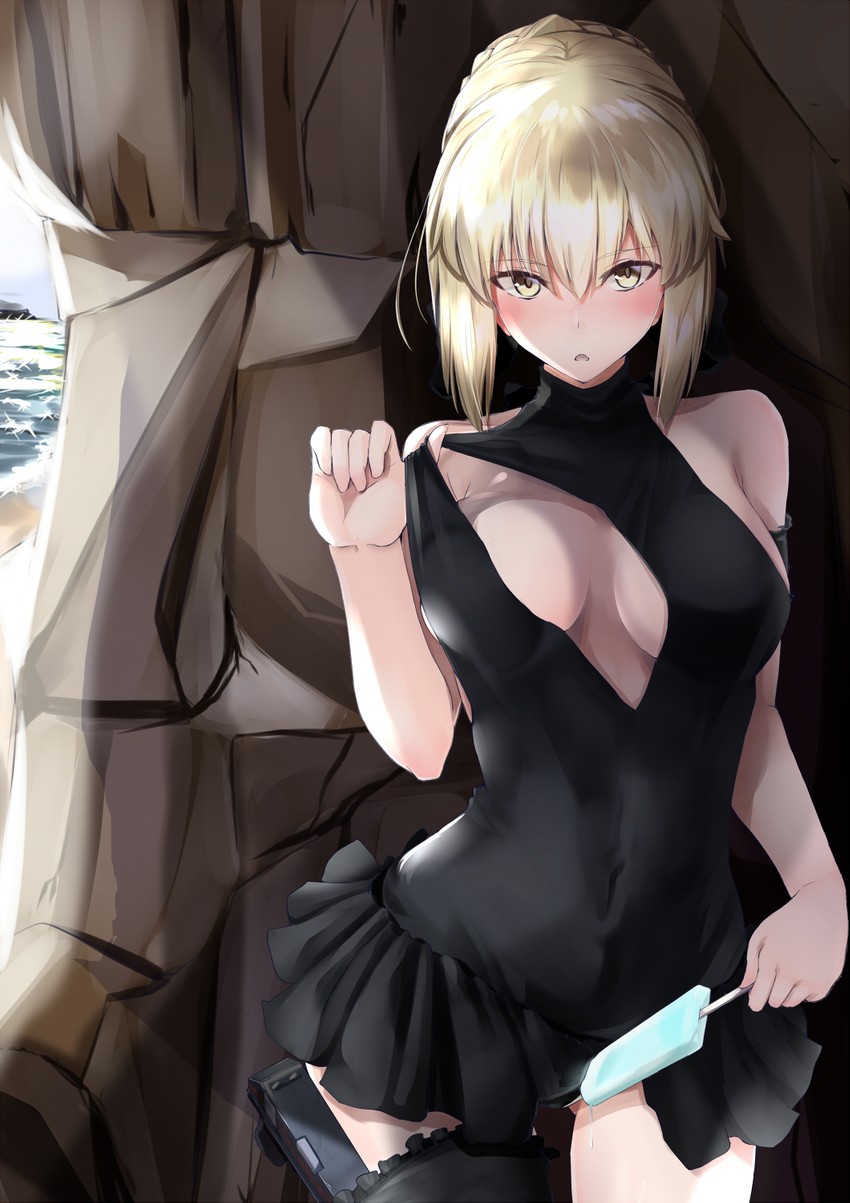 artoria pendragon and saber alter (fate and 2 more) drawn by ninoude_(ninoude44)