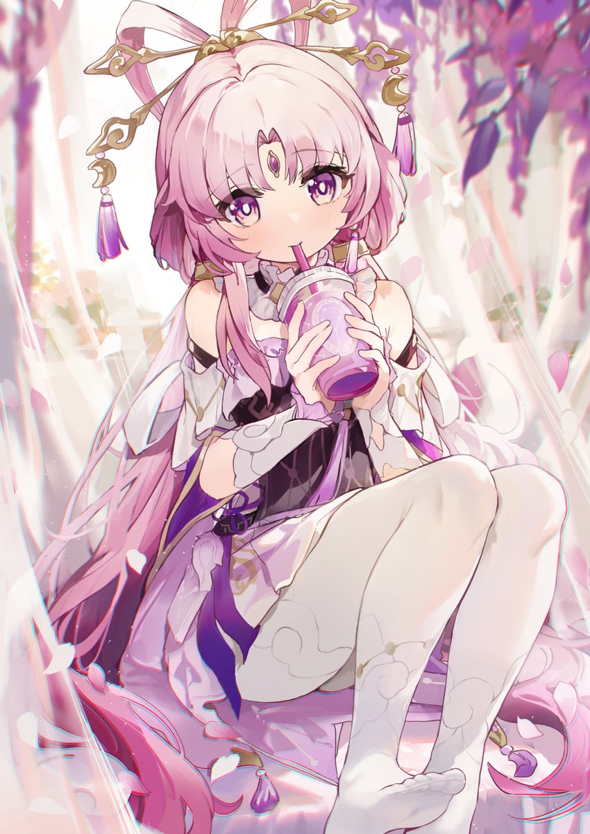 fu xuan (honkai and 1 more) drawn by coria