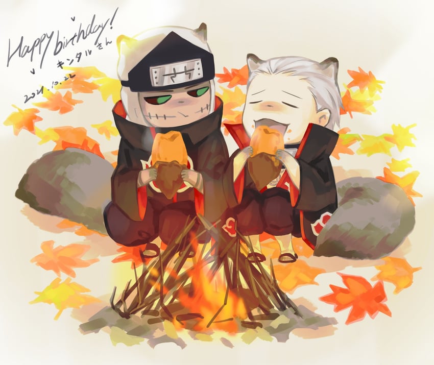 hidan and kakuzu (naruto and 1 more) drawn by yi_(199702090505)