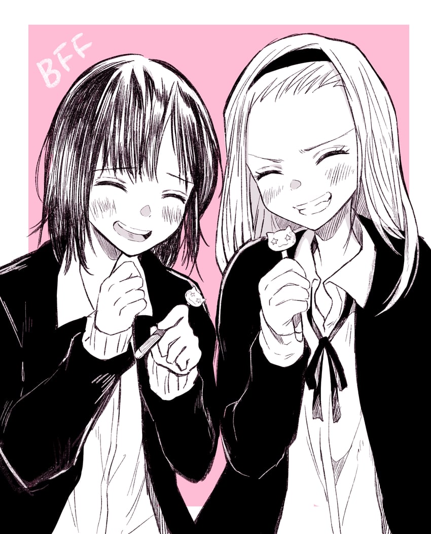 kuze shizuka and kirarazaka marina (takopii no genzai) drawn by nk422704