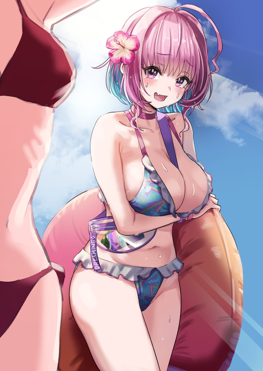 yumemi riamu (idolmaster and 1 more) drawn by pizzasi