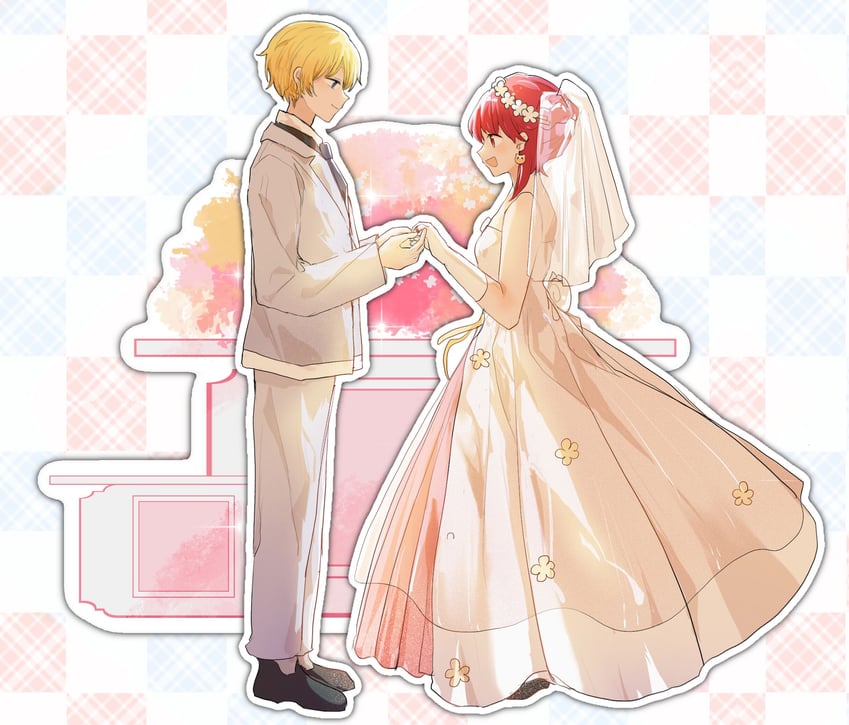 arima kana and hoshino aquamarine (oshi no ko) drawn by akirarec