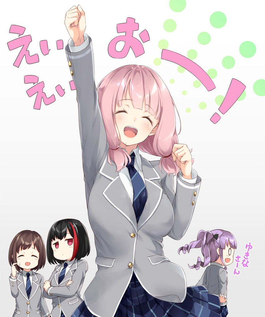 mitake ran, uehara himari, hazawa tsugumi, and udagawa ako (bang dream!) drawn by aito_(indigorabbit)