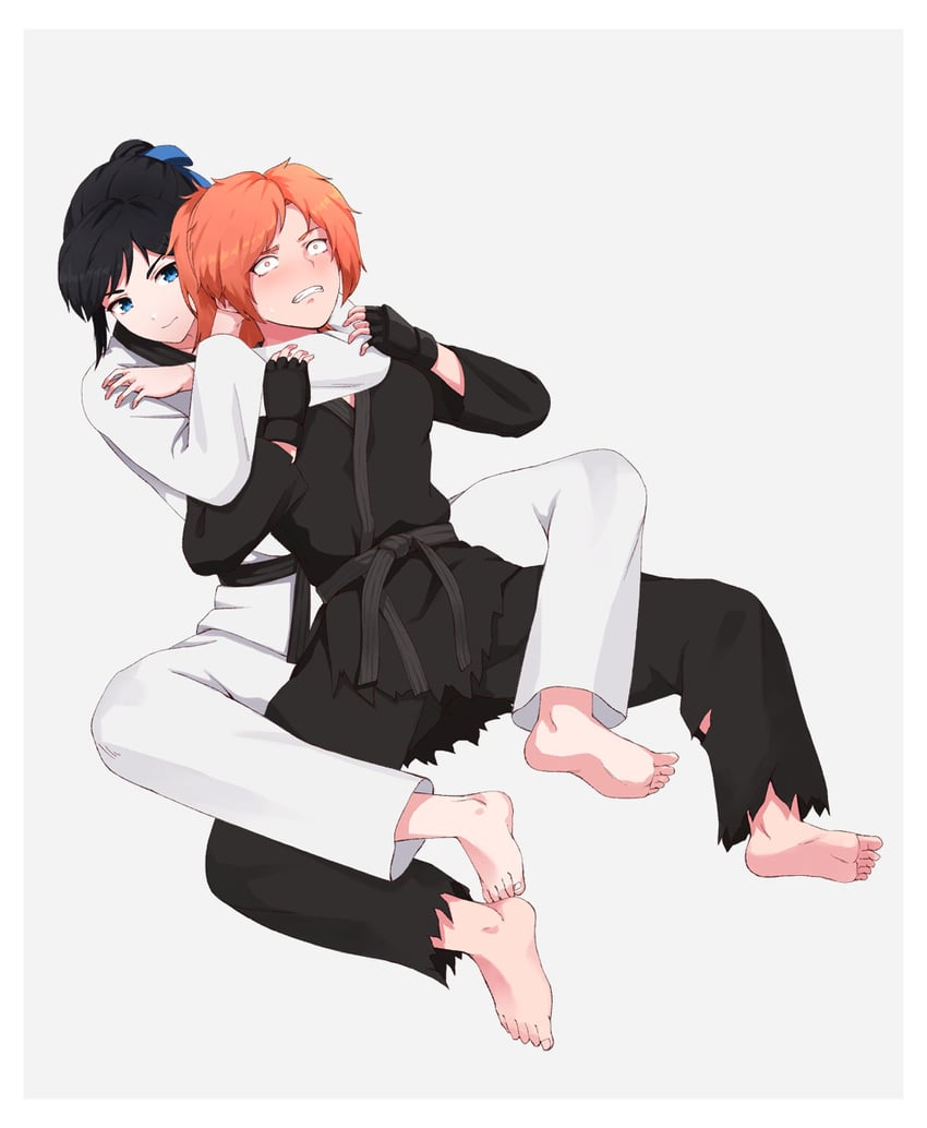 shion aoyama and jade lane (original) drawn by tuzi717