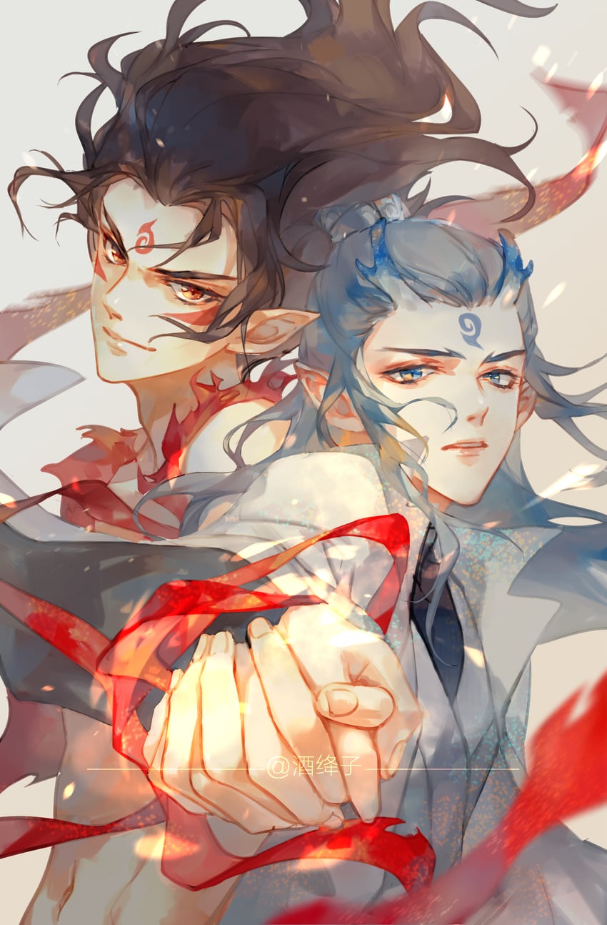 ao bing and nezha (nezha zhi motong jiangshi) drawn by jiujiangzi_benren