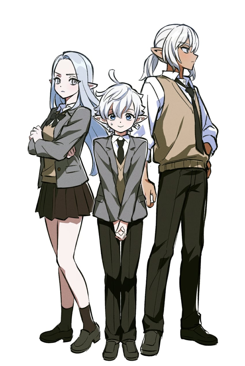 alphinaud leveilleur, estinien varlineau, and ysayle dangoulain (final  fantasy and 1 more) drawn by wuliu_heihuo | Danbooru