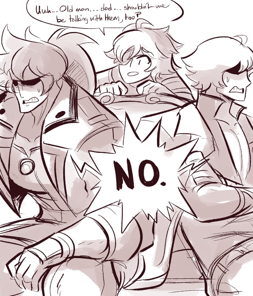 sol badguy, ky kiske, and sin kiske (guilty gear and 2 more) drawn by scruffyturtles
