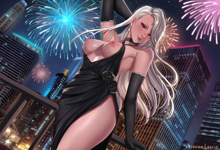 niijima sae (persona and 1 more) drawn by exlic