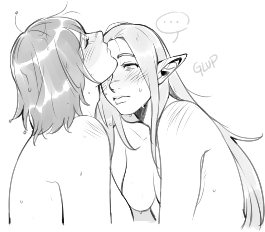 marcille donato and falin touden (dungeon meshi) drawn by dachell_art