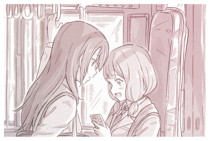 uehara himari and udagawa tomoe (bang dream!) drawn by shibasaki_shouji