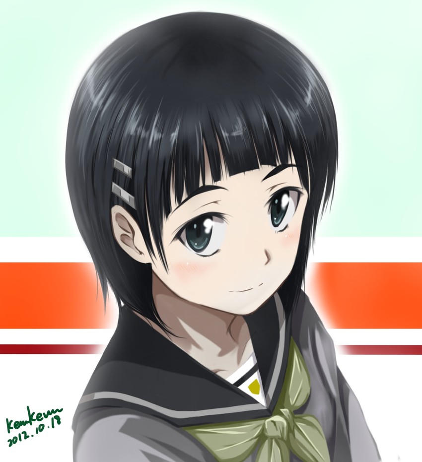 kirigaya suguha (sword art online) drawn by kem_kem