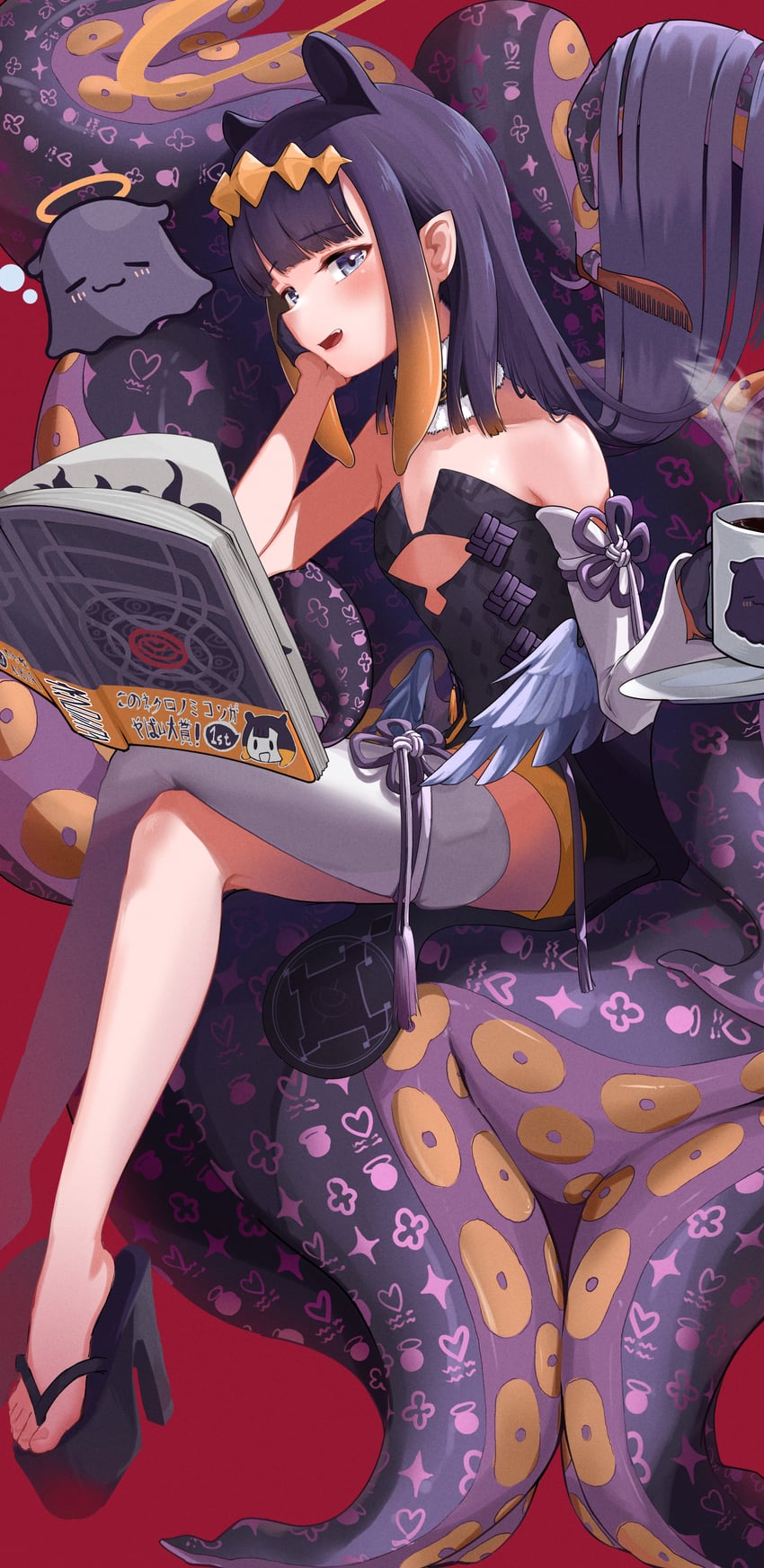 ninomae ina'nis, takodachi, and ao-chan (hololive and 1 more) drawn by knbd