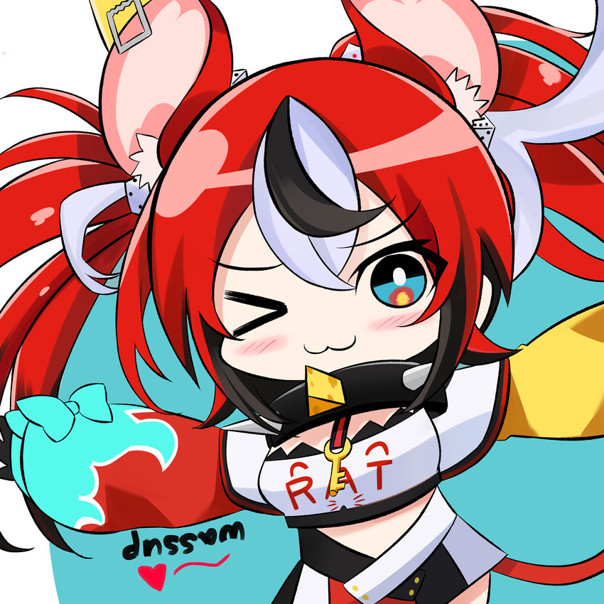 hakos baelz (hololive and 1 more) drawn by hiroikara_(smhong04)