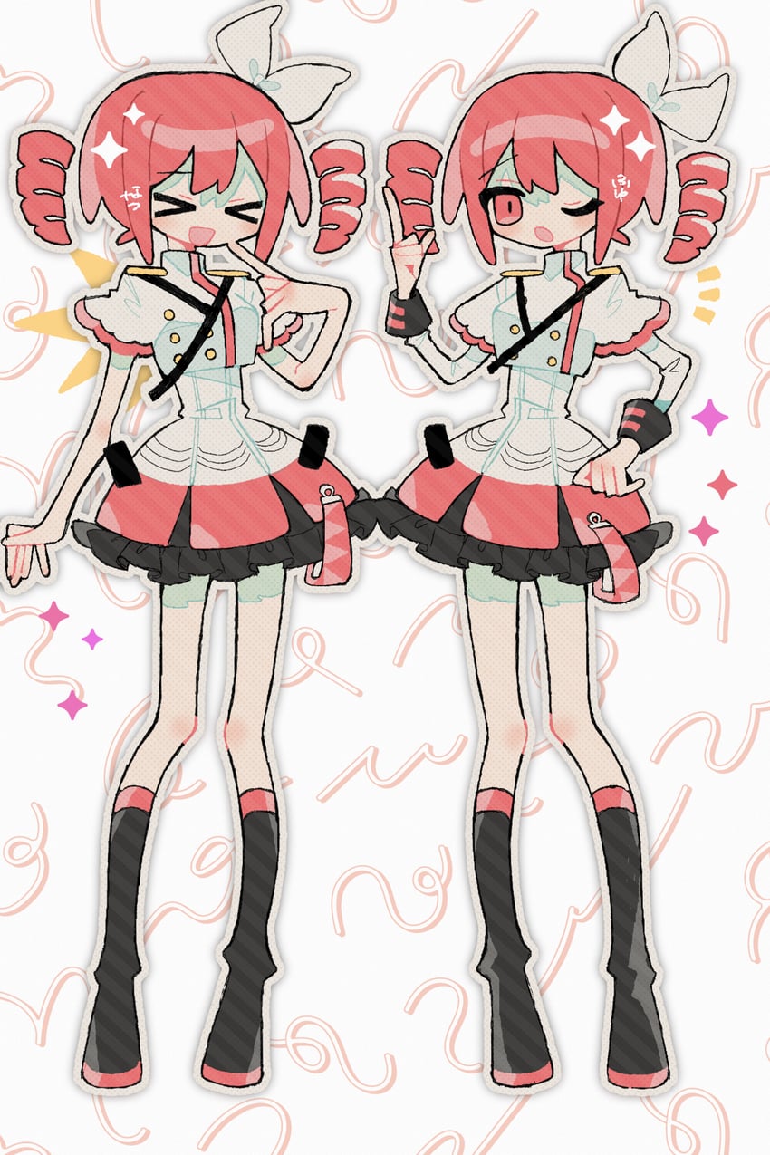 kasane teto (utau and 1 more) drawn by okashira_moppu
