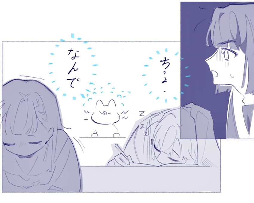 momose ginko, anyoji hime, and kachimachi kosuzu (love live! and 1 more) drawn by pipi_(m1x_mix)