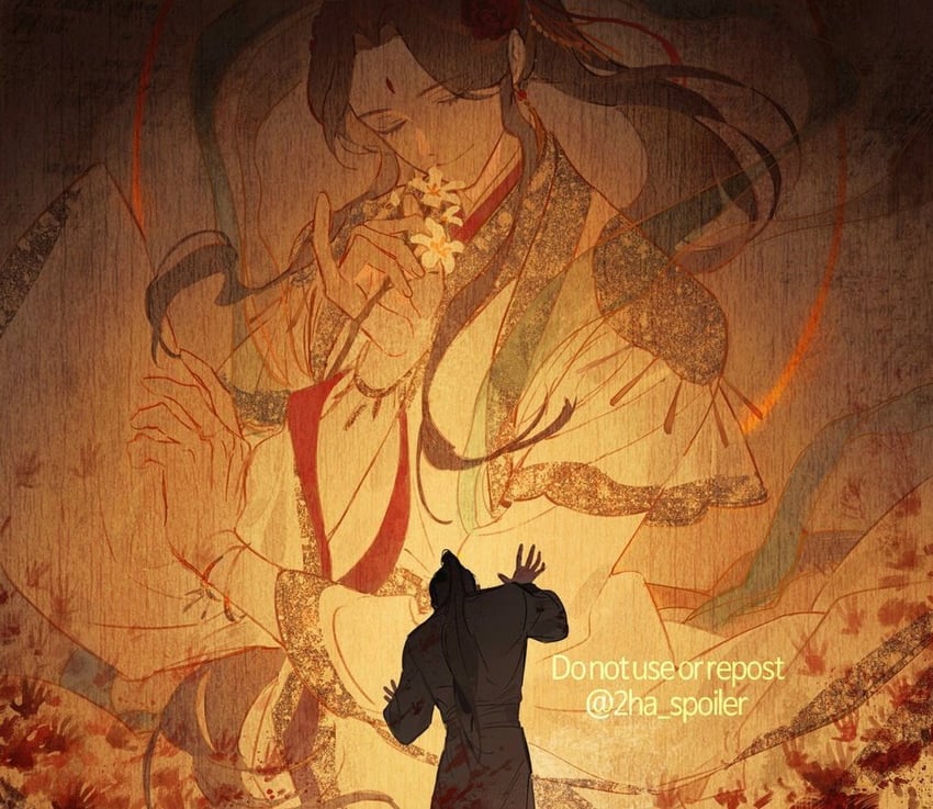 xie lian and hua cheng (tianguan cifu) drawn by galbae