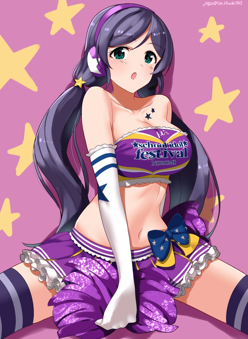 tojo nozomi (love live! and 2 more) drawn by hiroshi_(hunter-of-kct)
