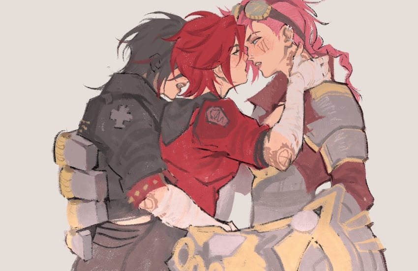 vi, arcane vi, and arcane brawler vi (league of legends and 1 more) drawn by marinhush