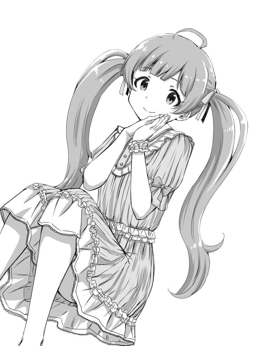 hakozaki serika (idolmaster and 2 more) drawn by matcha_kingyo