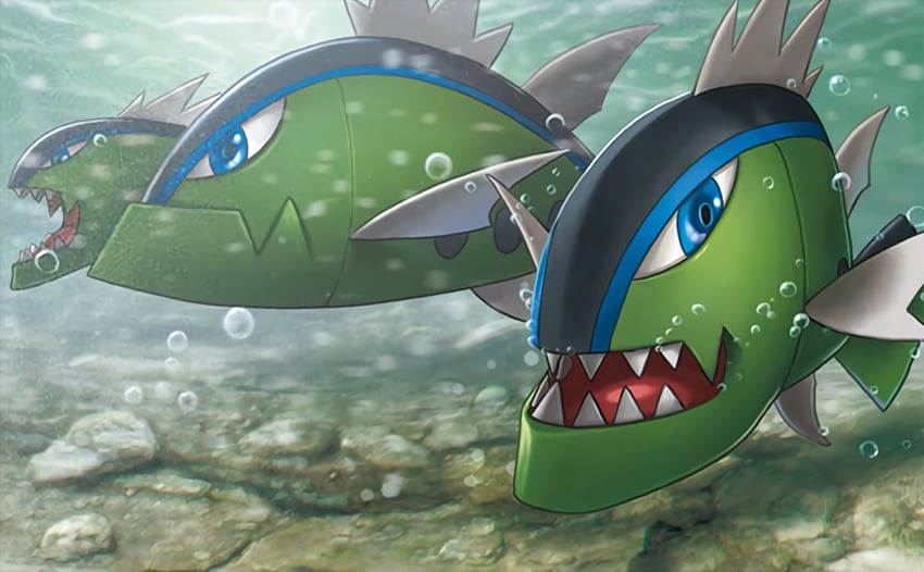basculin (pokemon and 1 more) drawn by satoshi_nakai