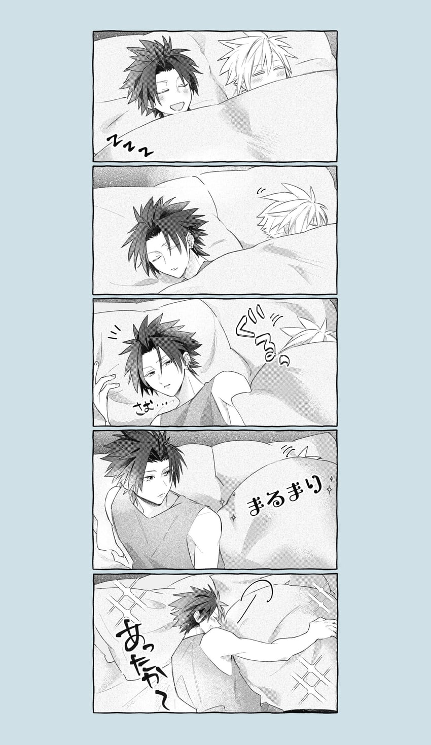 cloud strife and zack fair (final fantasy and 2 more) drawn by ktsmmi