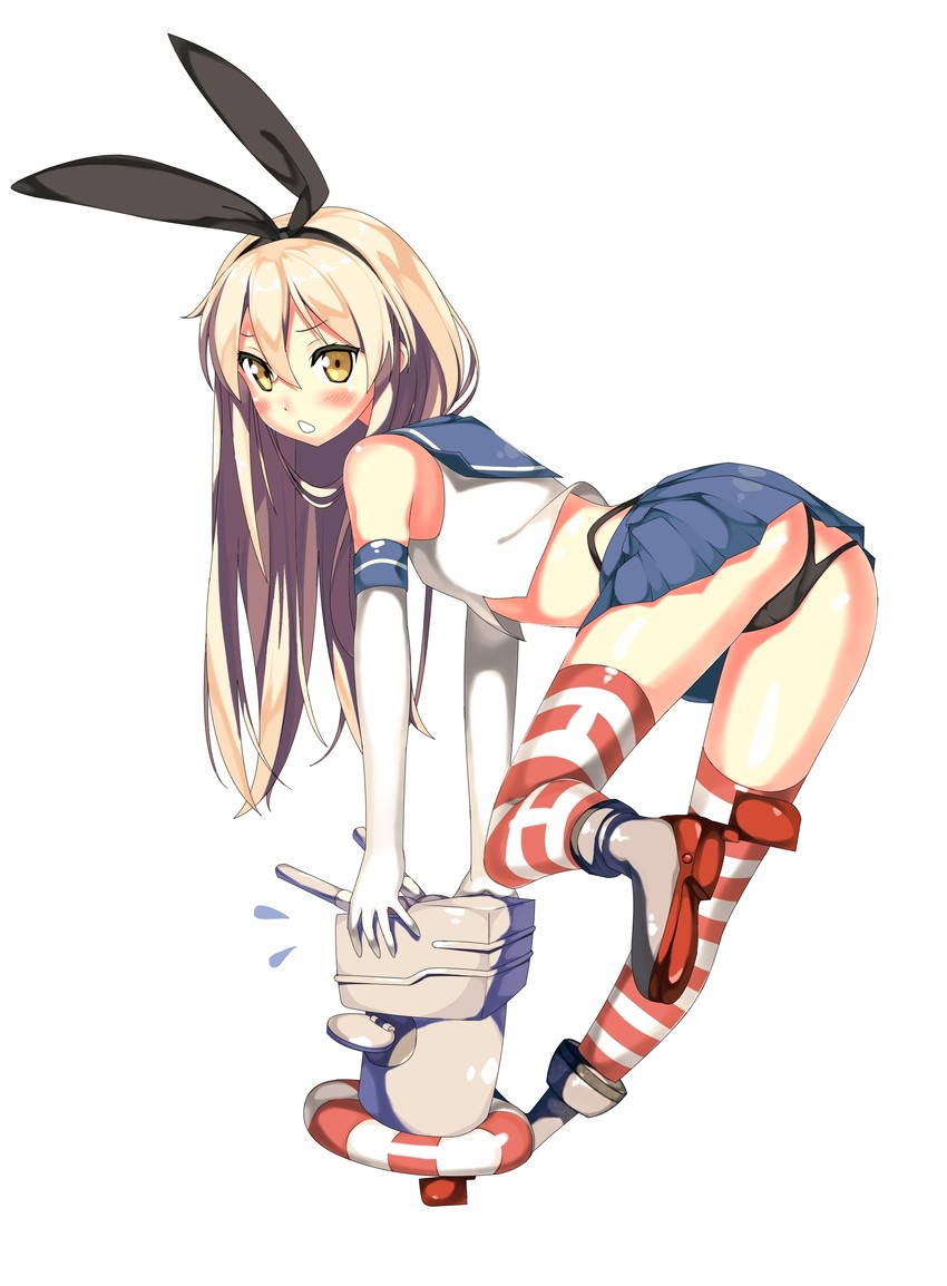 shimakaze and rensouhou-chan (kantai collection) drawn by kawai_(purplrpouni)