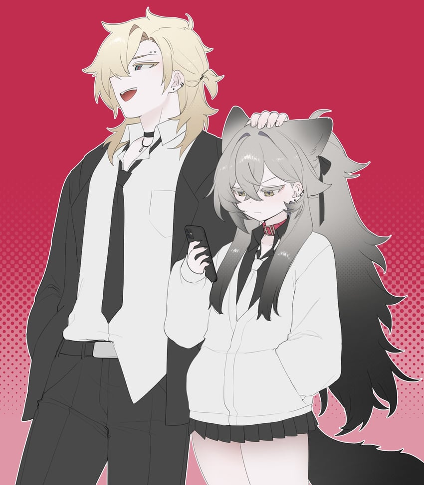 whitney and shoya (original and 1 more) drawn by kai_(drakkai10)