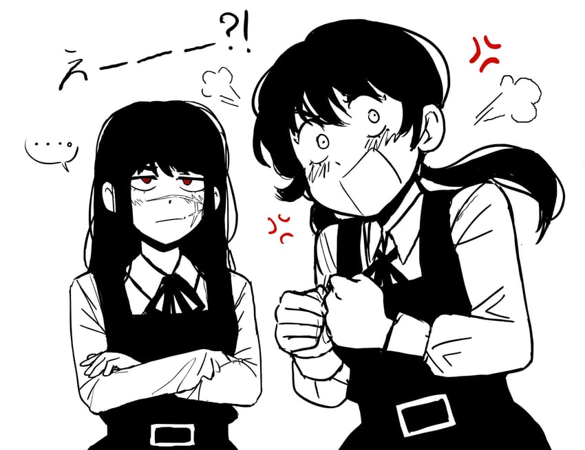 yoru and mitaka asa (chainsaw man) drawn by osulan