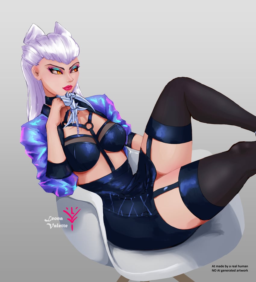 evelynn and k/da all out evelynn (league of legends) drawn by leona_valette
