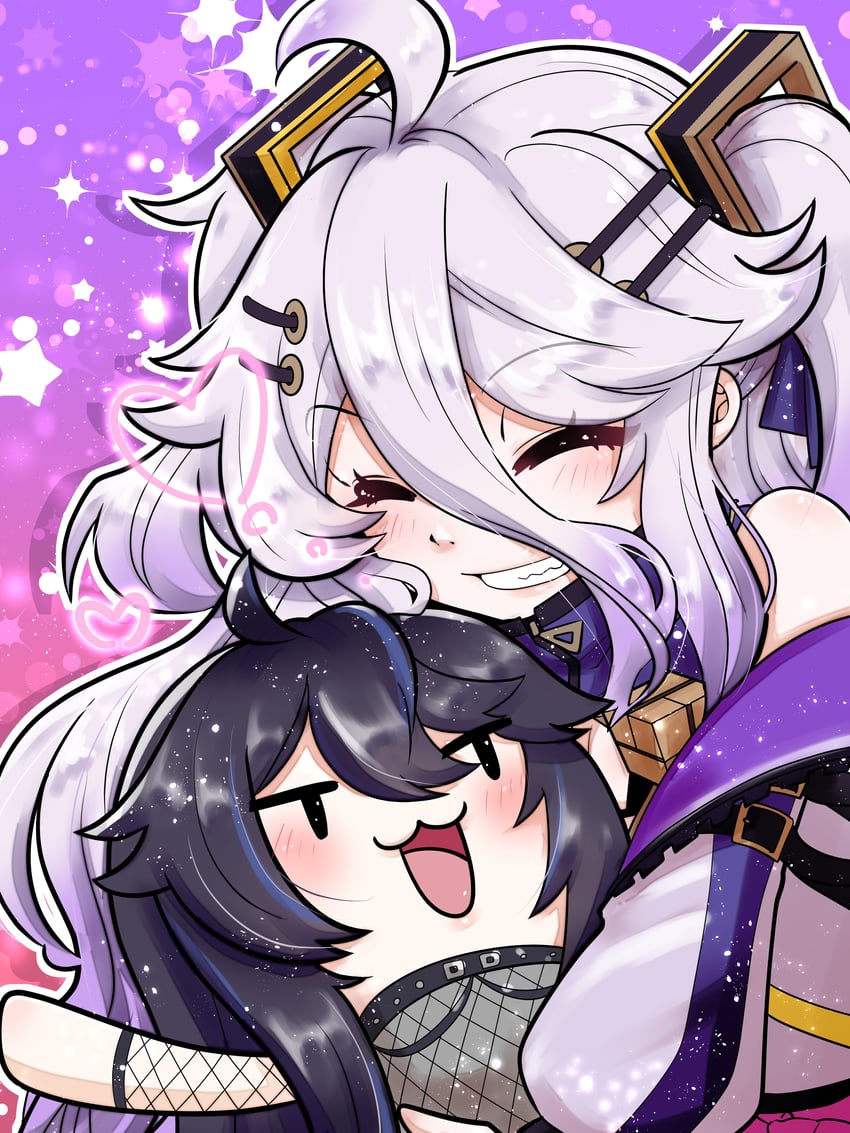 kson and henya the genius (vshojo) drawn by terumi_illust