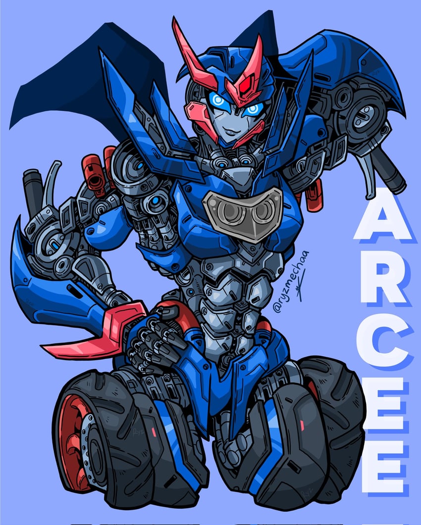 arcee (transformers and 1 more) drawn by ryzmechaa
