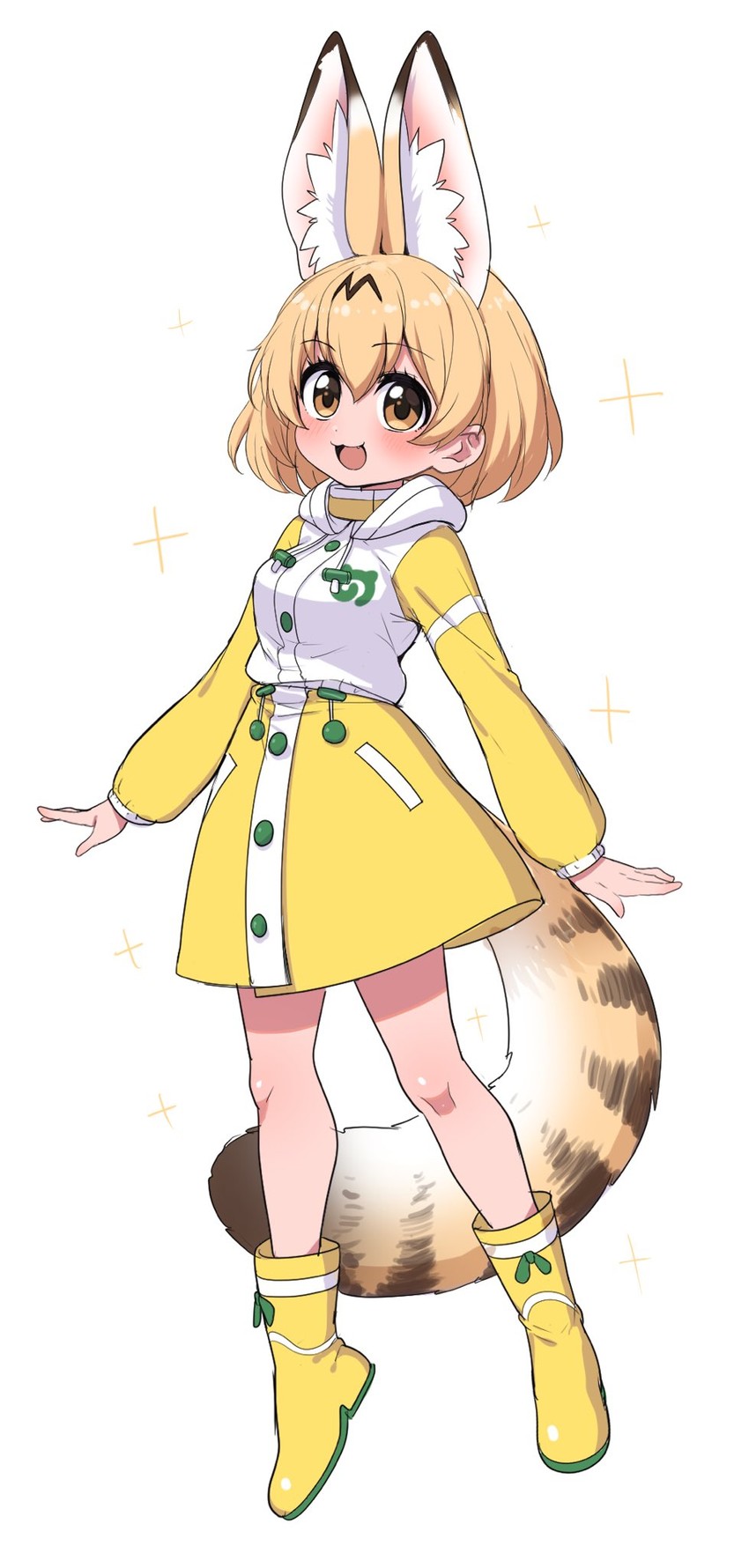 serval (kemono friends and 1 more) drawn by ransusan