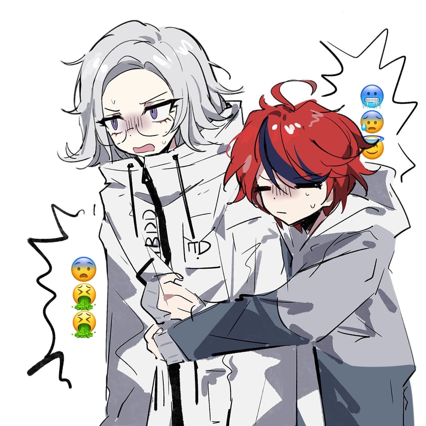 aotsuki eito and sumino takumi (the hundred line -last defense academy-) drawn by ac_warlock